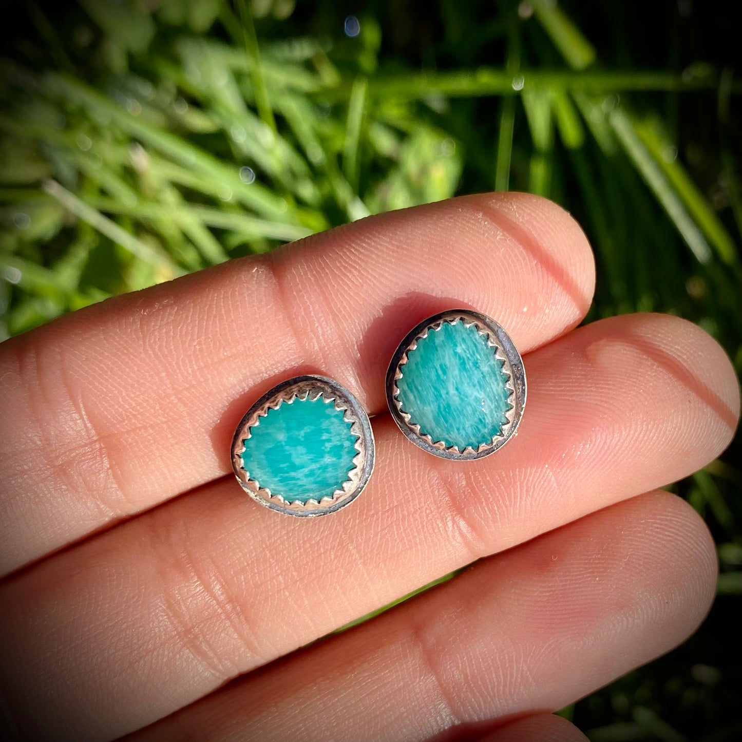 Amazonite Studs