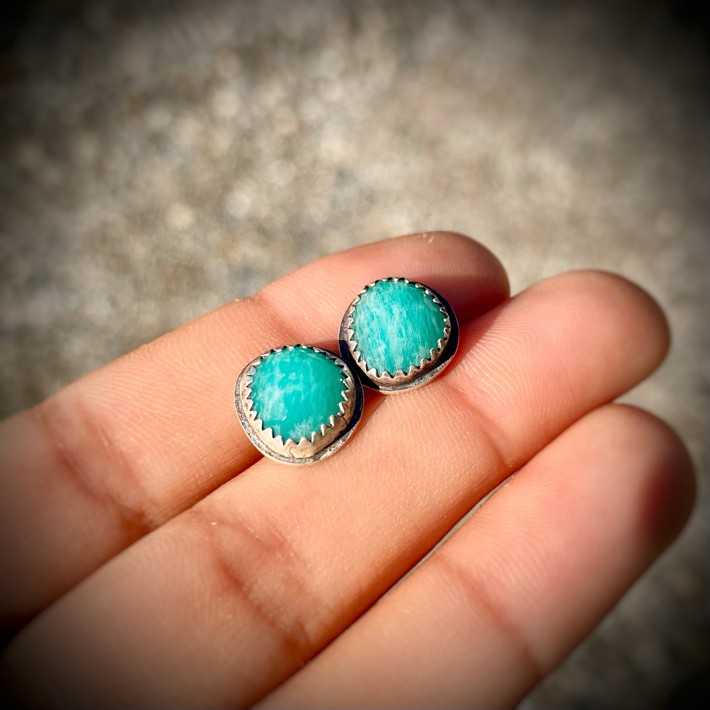 Amazonite Studs