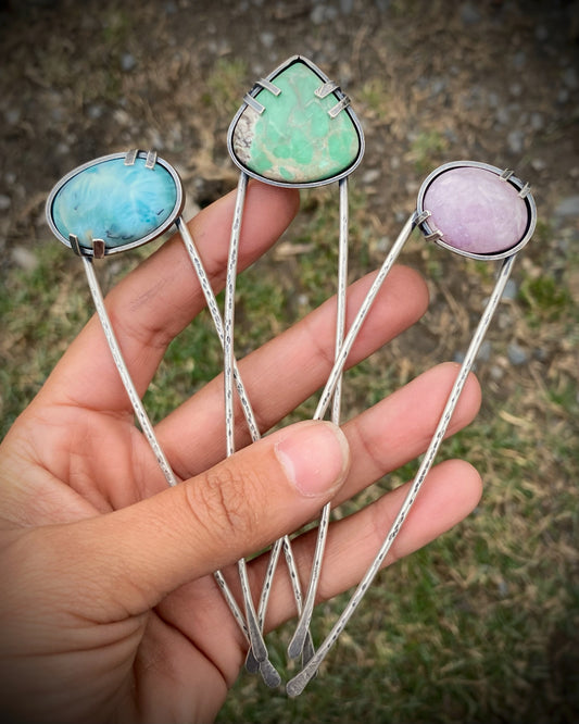 Gemstone Hair Forks