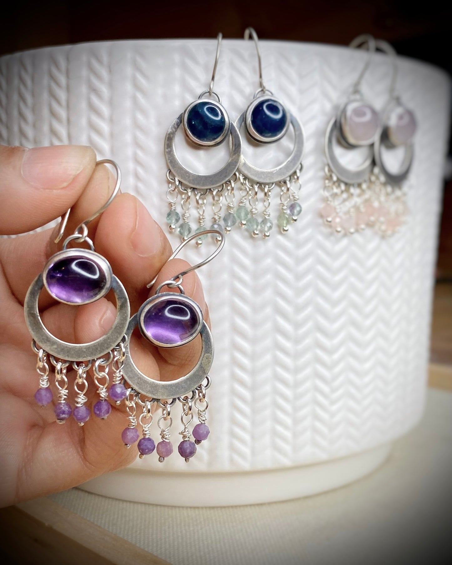 Beaded Dangles - Blue