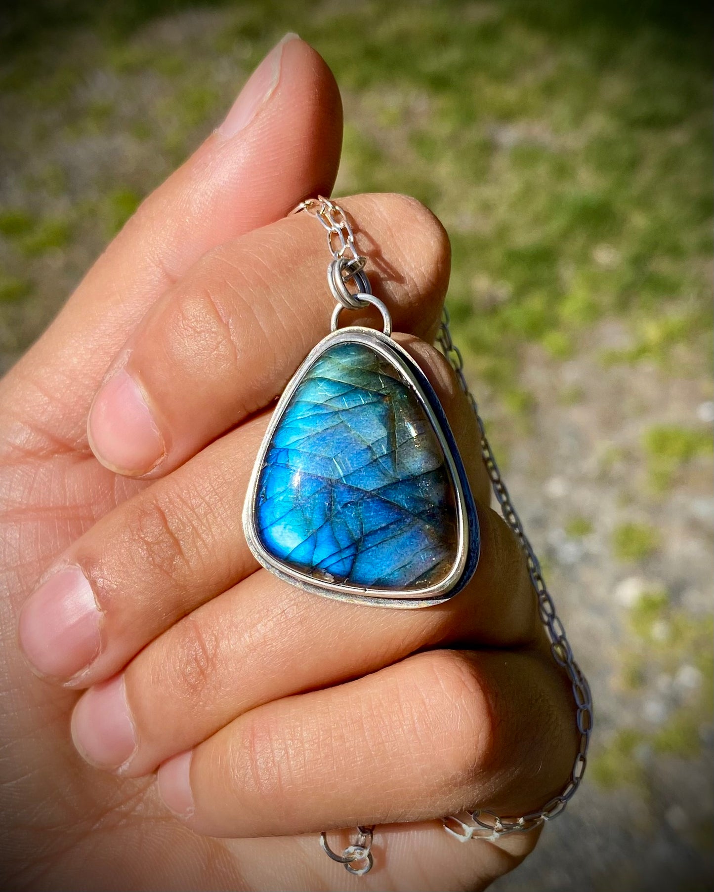 Blue Labradorite Pendant