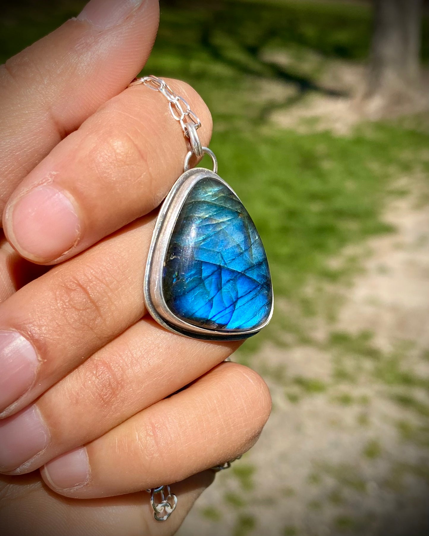 Blue Labradorite Pendant