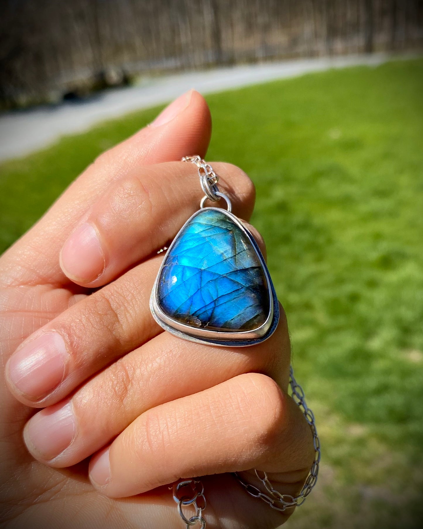 Blue Labradorite Pendant