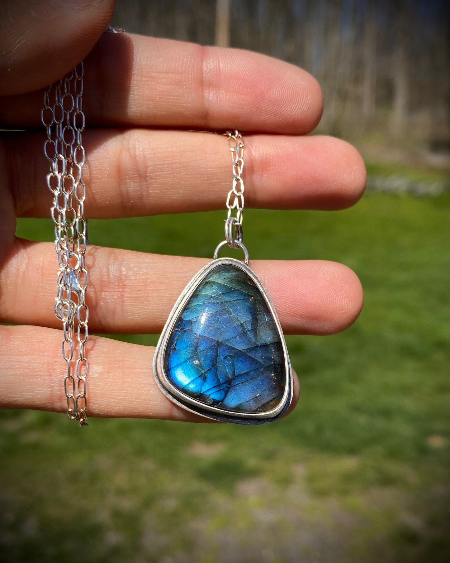 Blue Labradorite Pendant