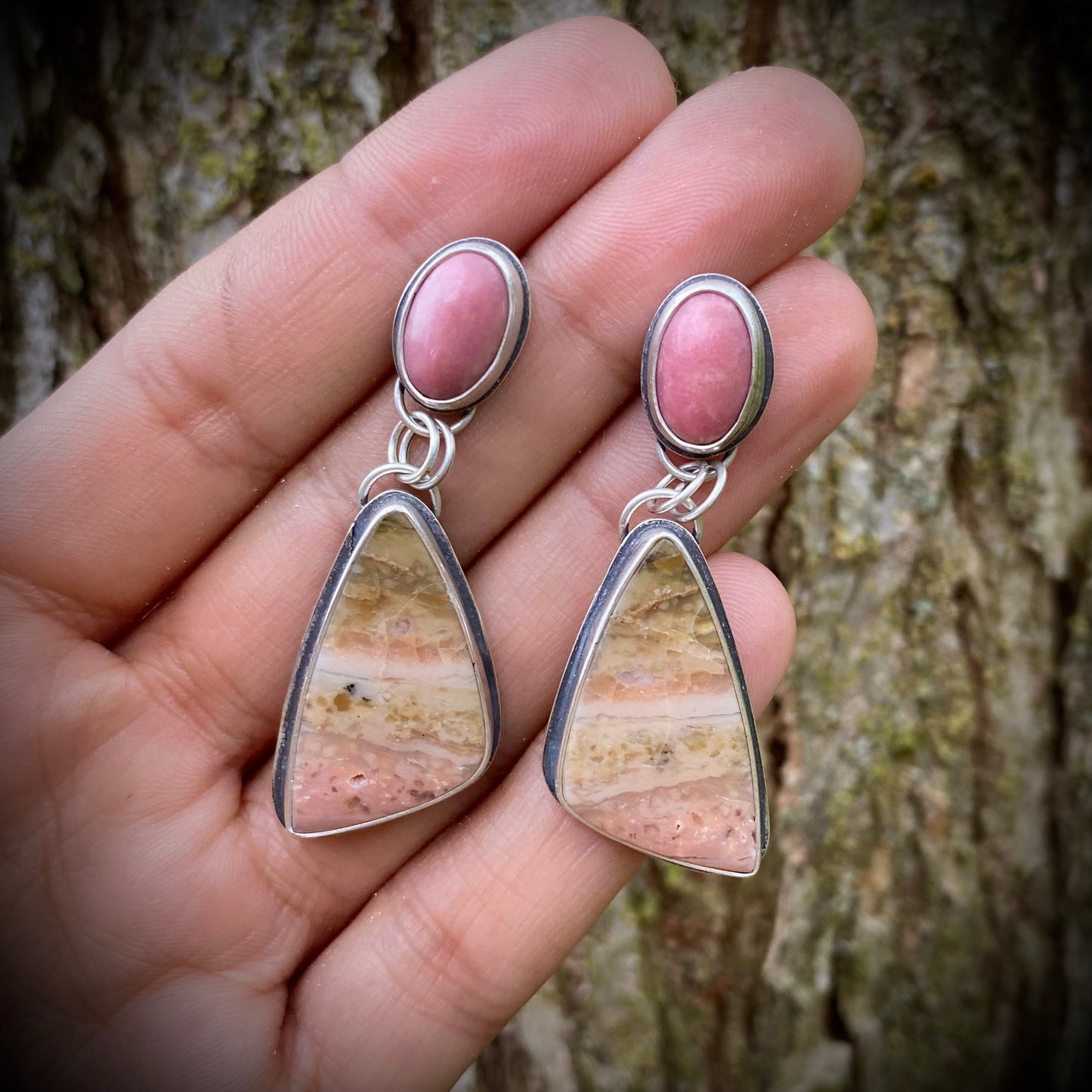 Pretty in Pink - Dual Stone Dangles