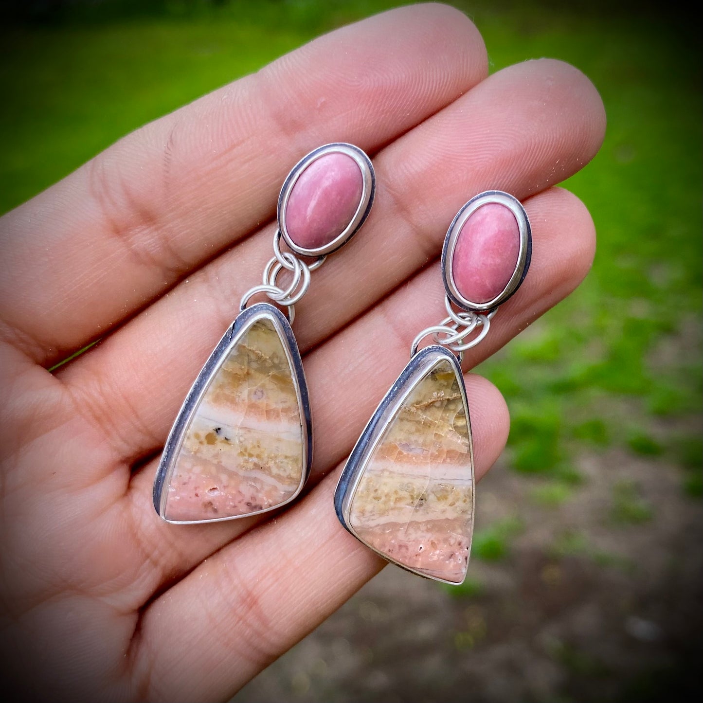 Pretty in Pink - Dual Stone Dangles