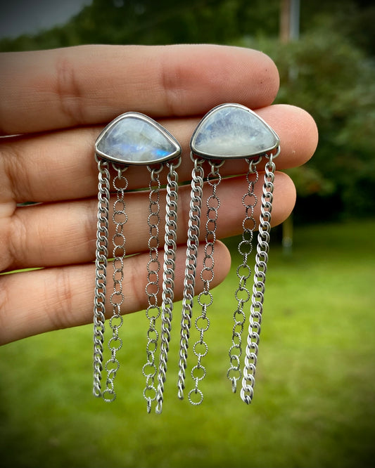 Moonstone “Cloud” Earrings