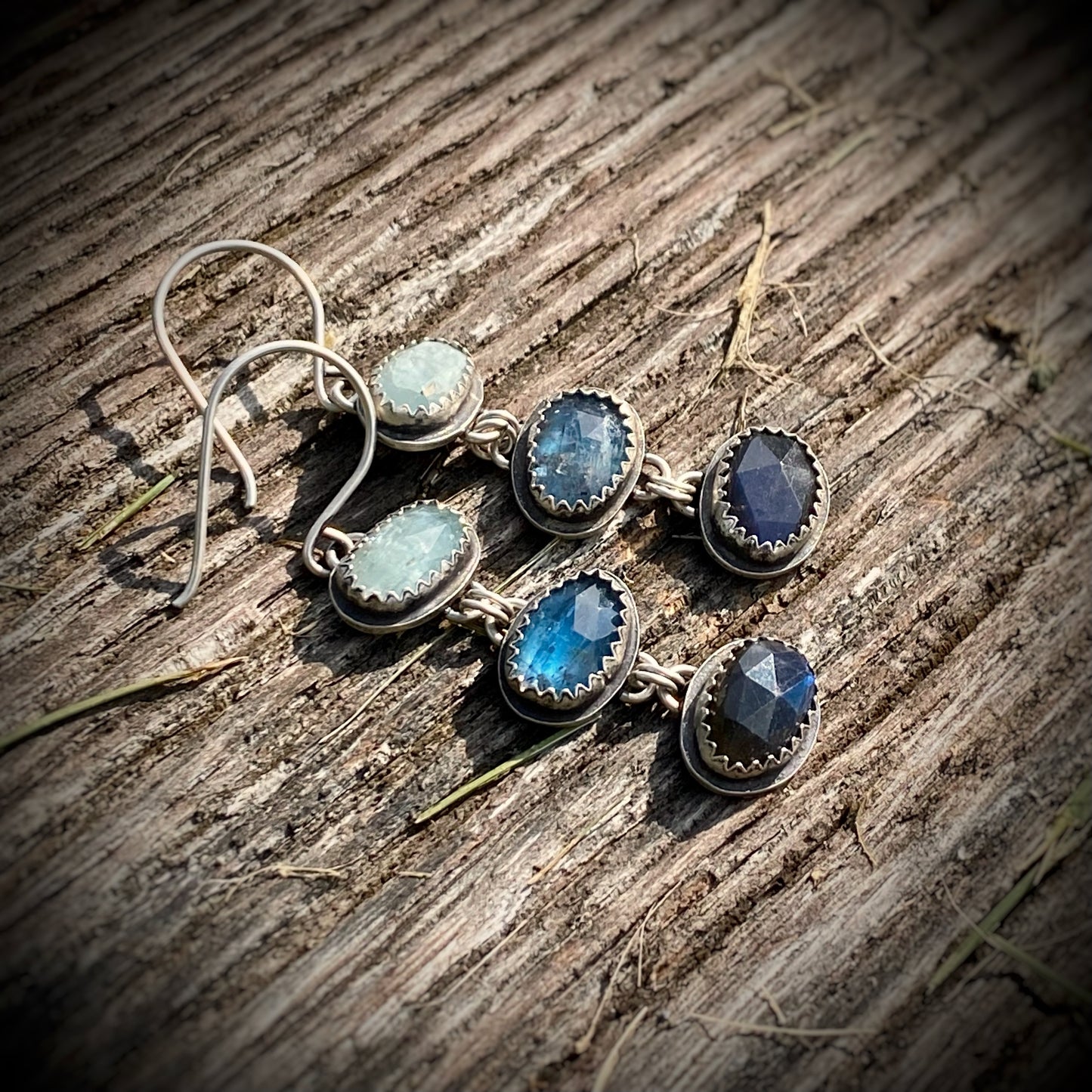 Shades of Blue Gemstone Dangles