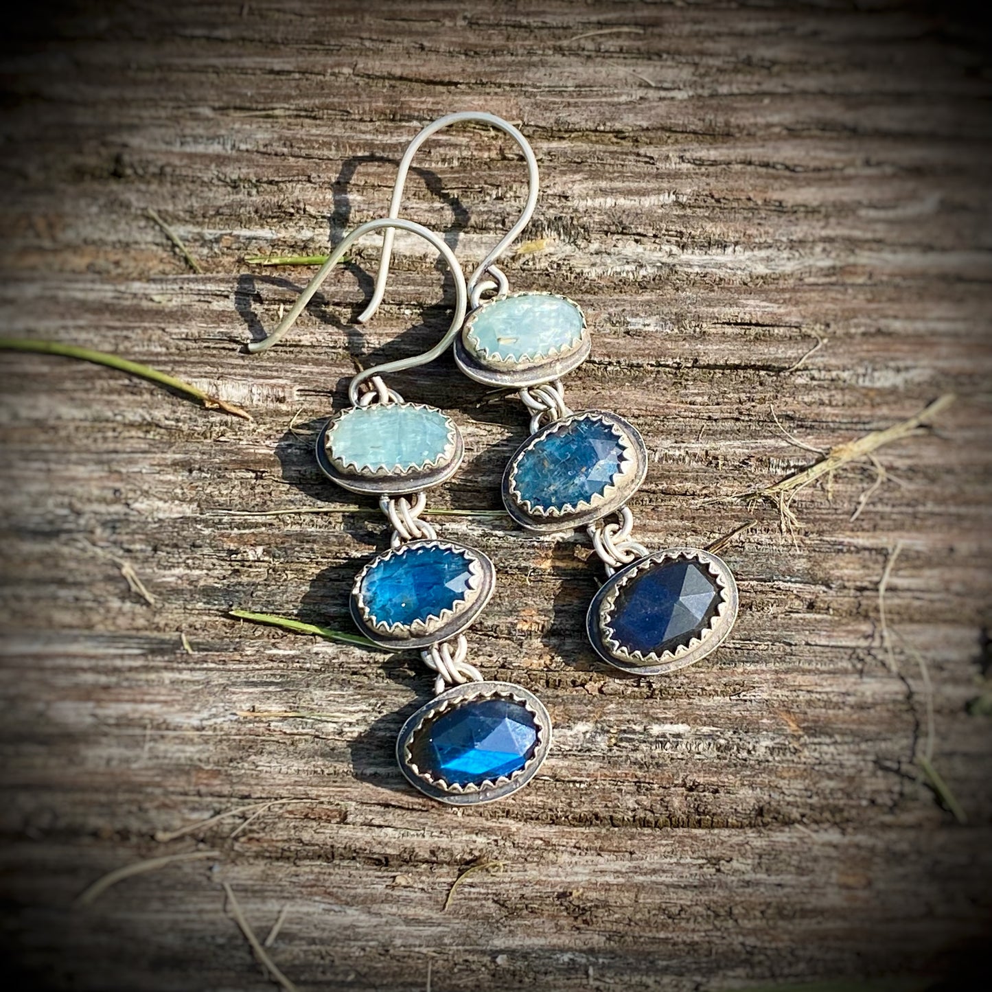 Shades of Blue Gemstone Dangles